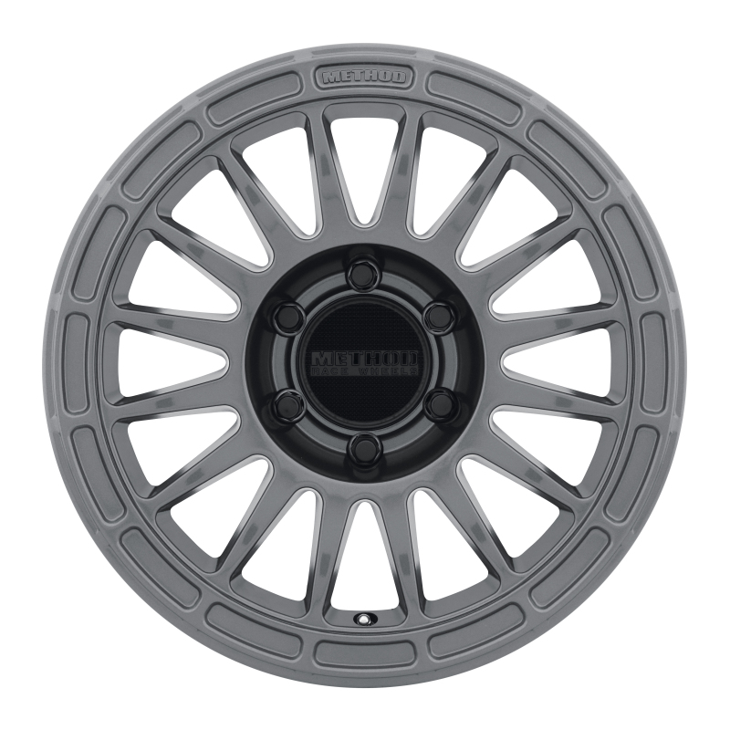 MR314 17x8.5 0mm Offset 6x5.5 106.25mm CB Gloss Titanium Wheel - Click Image to Close