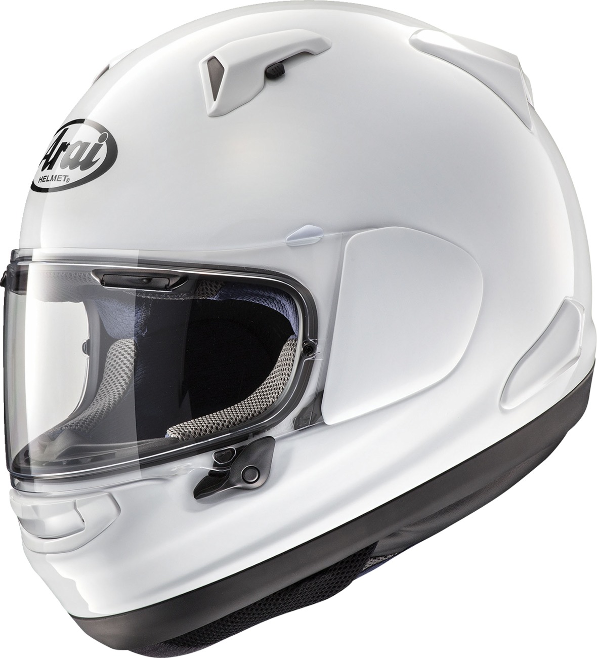 Arai Signet-X Solid Helmet XS White - Full-face helmet with long oval fit - Click Image to Close