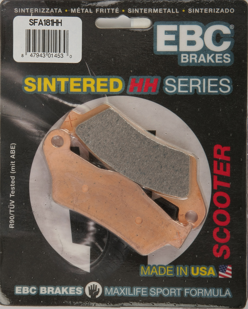 Sintered Double-H Brake Pad For Front on 05-09 Piaggio X9 - Click Image to Close