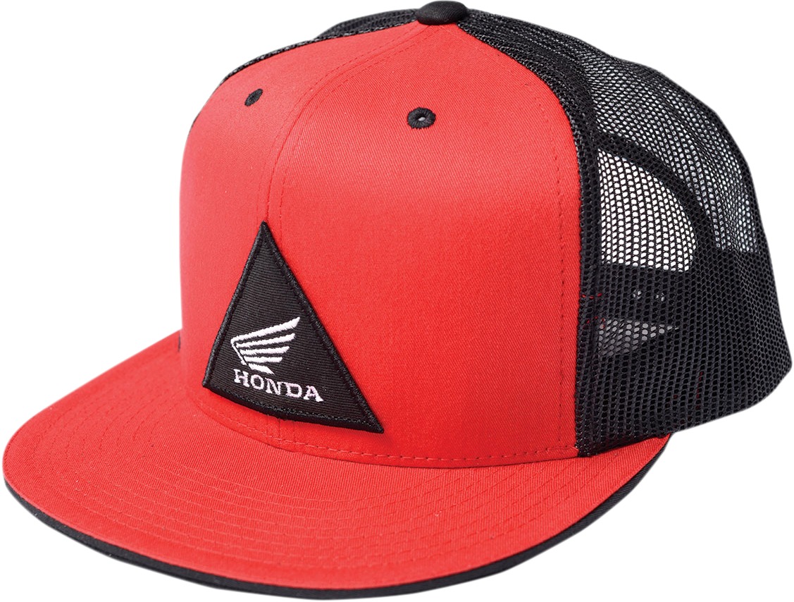 Men's Honda Snapback Tri Hat - Honda Tri Hat Red - Click Image to Close