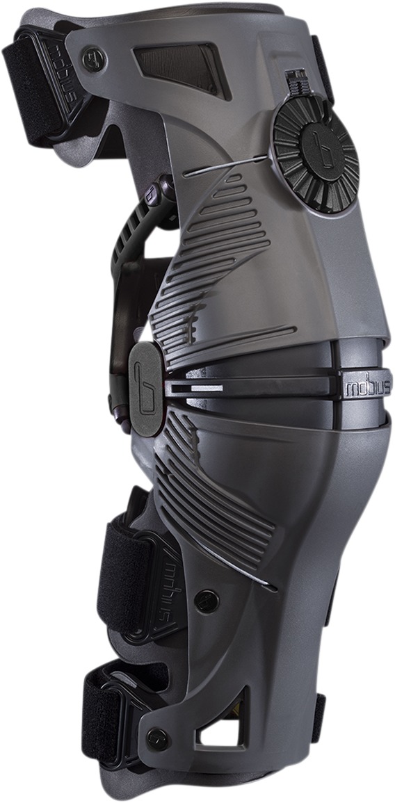 X8 Knee Braces - X8 Knee Brace Gry/Blk Md - Click Image to Close