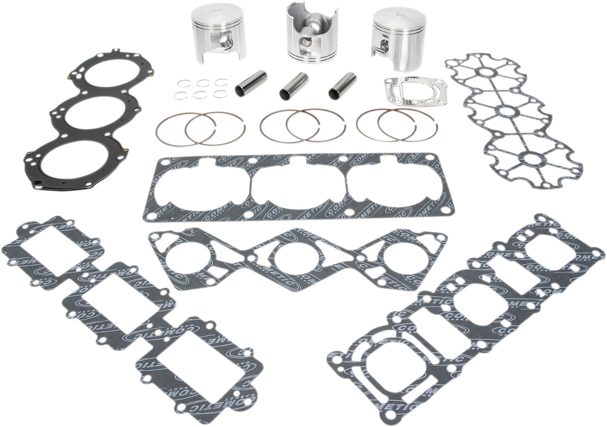 Complete Piston Kit 84.0mm Bore (STD) - For 97-00 Yamaha SV/XA/GP1200 - Click Image to Close