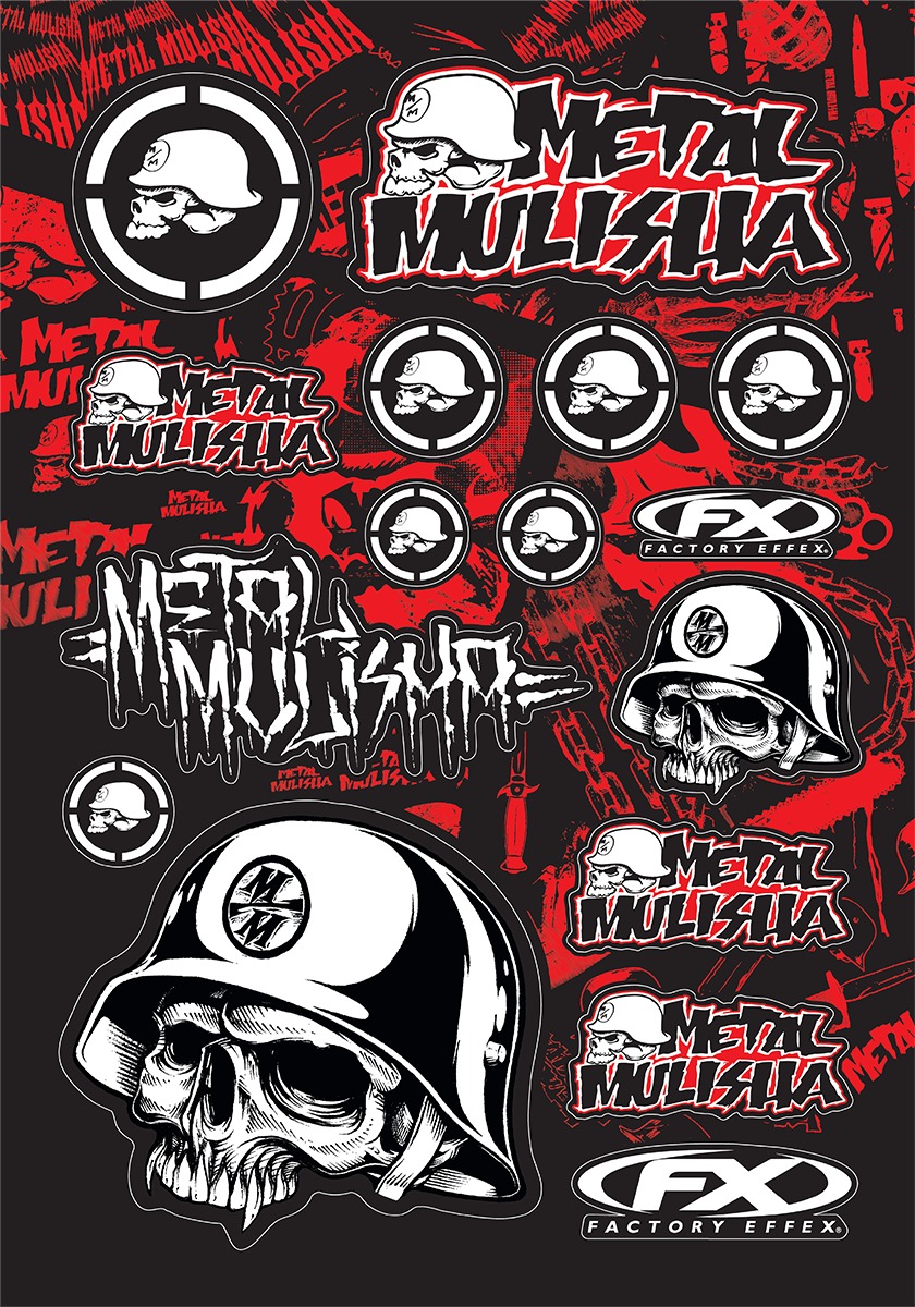 Sponsor Sticker Kits - Mulisha Sticker Sheet - Click Image to Close