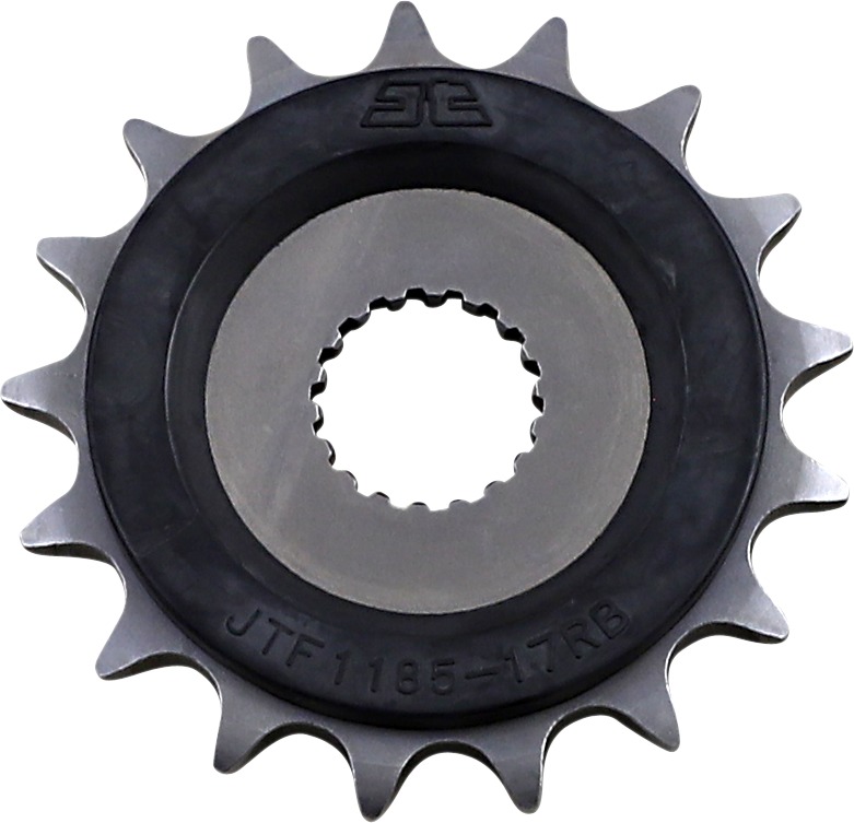 Front Steel Countershaft Sprocket w/ Rubber Damper - 17 Tooth 520 - Click Image to Close