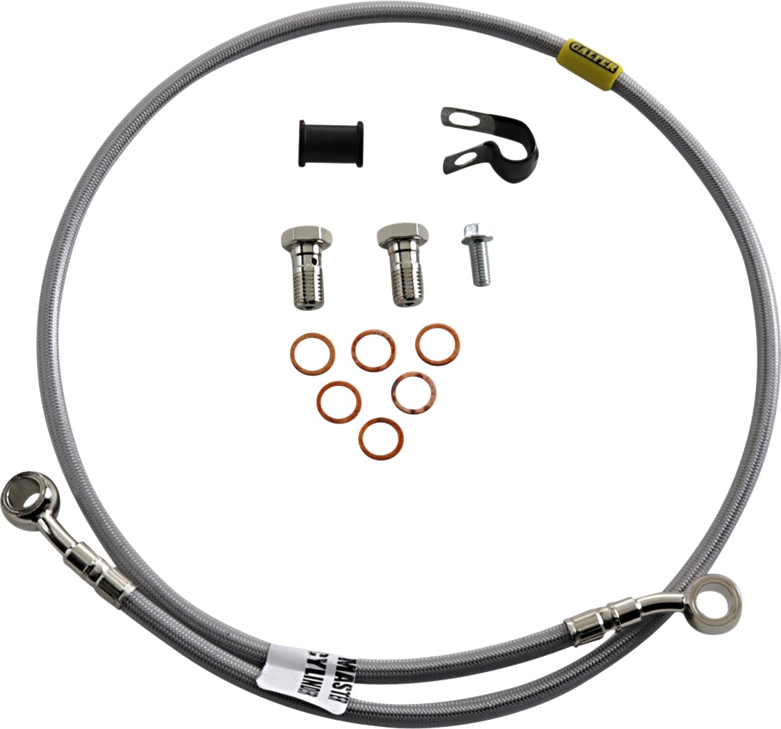 Stainless Steel Front Brake Line Kit - For 2017+ Kawasaki Versys-X 300 (non-ABS) - Click Image to Close