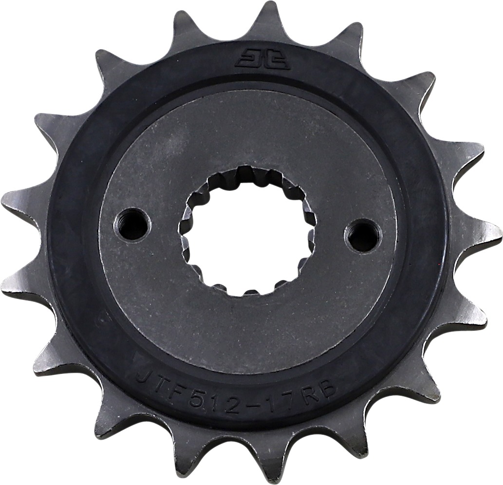 Front Steel Countershaft Sprocket w/ Rubber Damper - 17 Tooth 520 - Click Image to Close