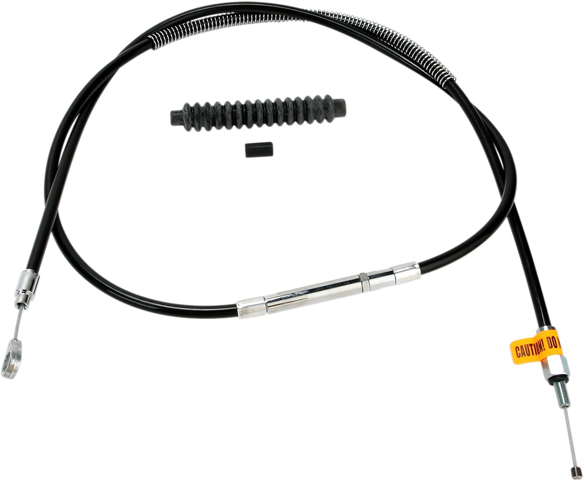 Black Vinyl Clutch Cables - Clutch Cable Blk +6 - Click Image to Close