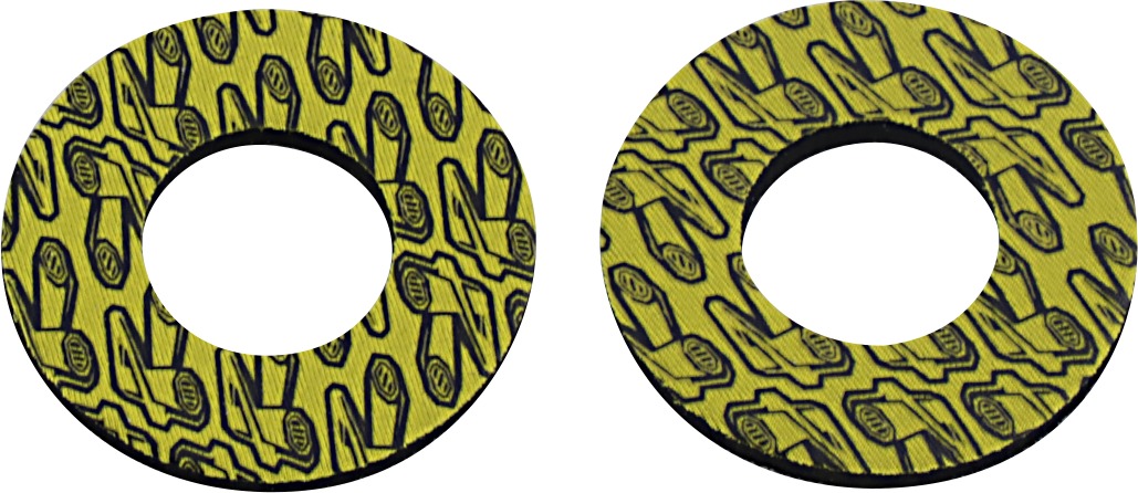 Renthal Grip Donutz - Yellow - Click Image to Close