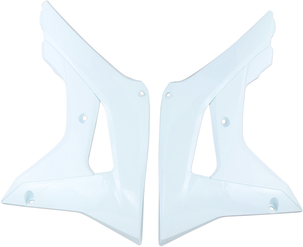 Radiator Shrouds for Honda - Hon Rad Cvrs 450R Wht - Click Image to Close