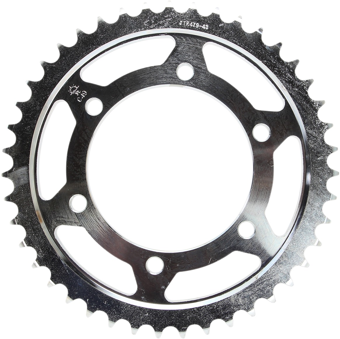 Steel Rear Sprocket - 43 Tooth 530 - For GSXR1000 FZ1 R1 R6 R7 XJR - Click Image to Close