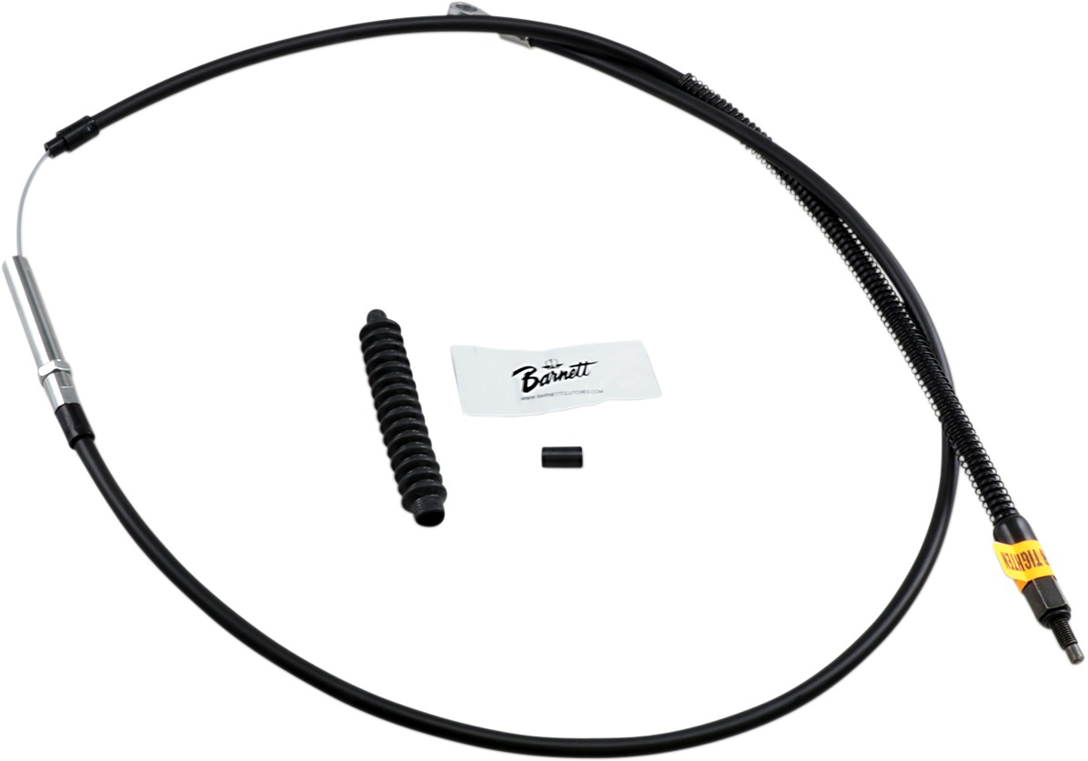 Black Vinyl Clutch Cables - Clutch Cable Blk +6 - Click Image to Close