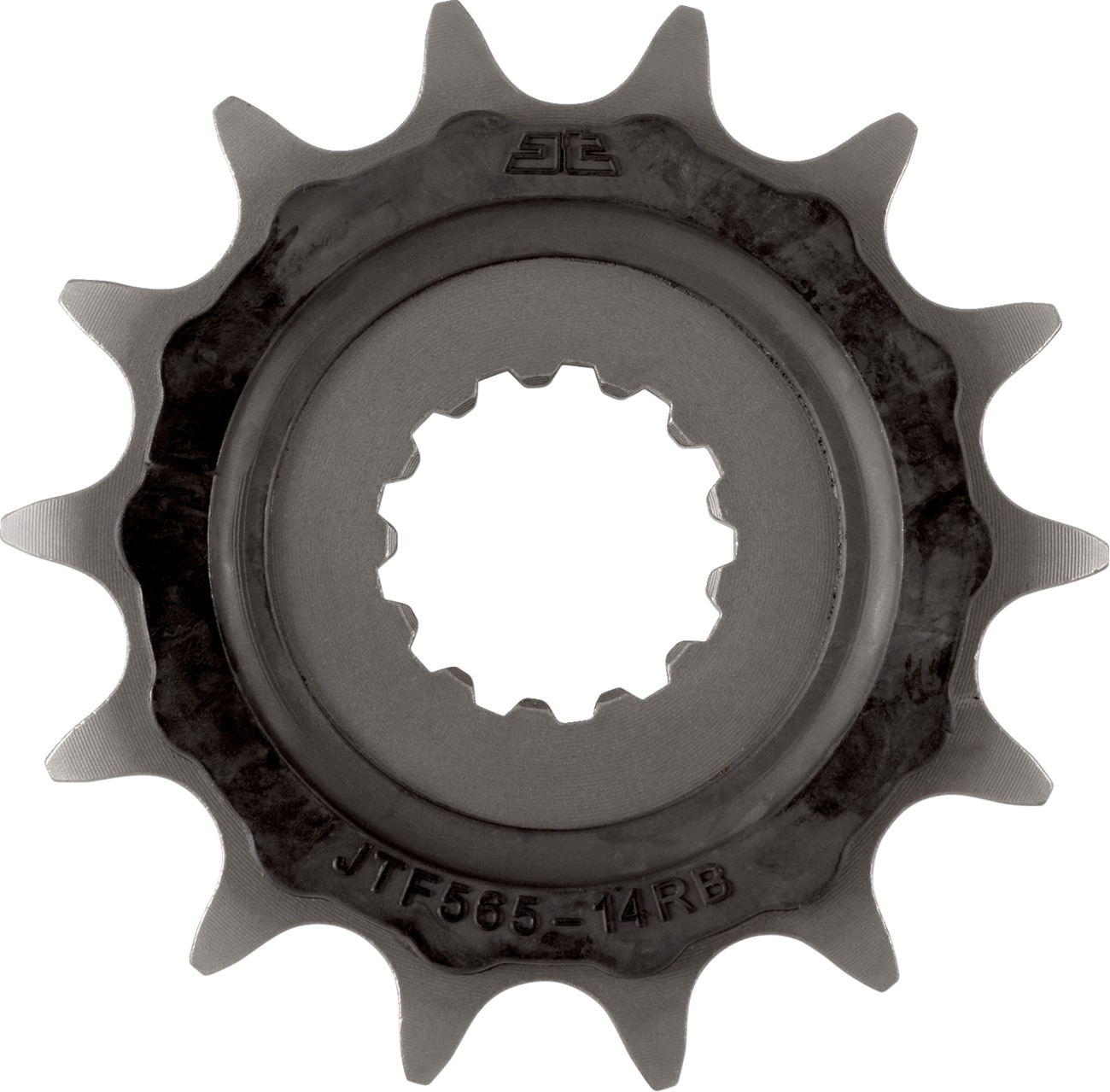 Front Steel Countershaft Sprocket w/ Rubber Damper - 14 Tooth 520 - Click Image to Close