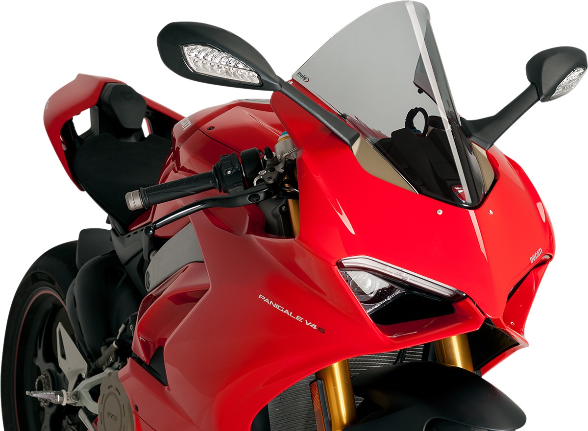 Smoke R-Racing Windscreen - for 18-19 Ducati Panigale V4 & 20-24 V2 - Click Image to Close