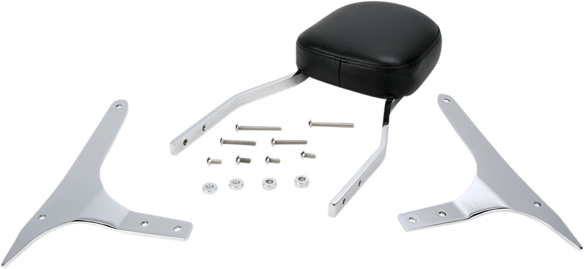 Standard Square 17" Sissy Bar Chrome - For 09-16 Yamaha XVS950 V-Star - Click Image to Close