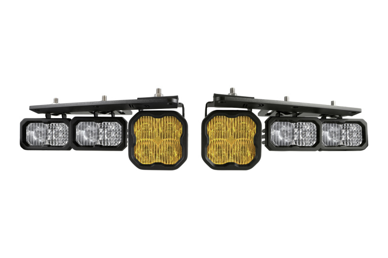 21-Up Ford Bronco Stage Series Fog Pocket Kit - Yellow Max - Click Image to Close