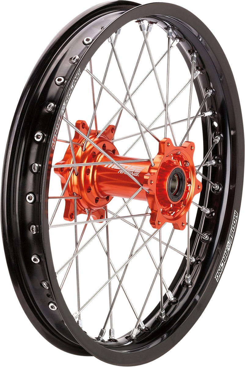 SX-1 Black Orange Complete Rear Wheel 2.15x19 - For 13-22 KTM - Click Image to Close