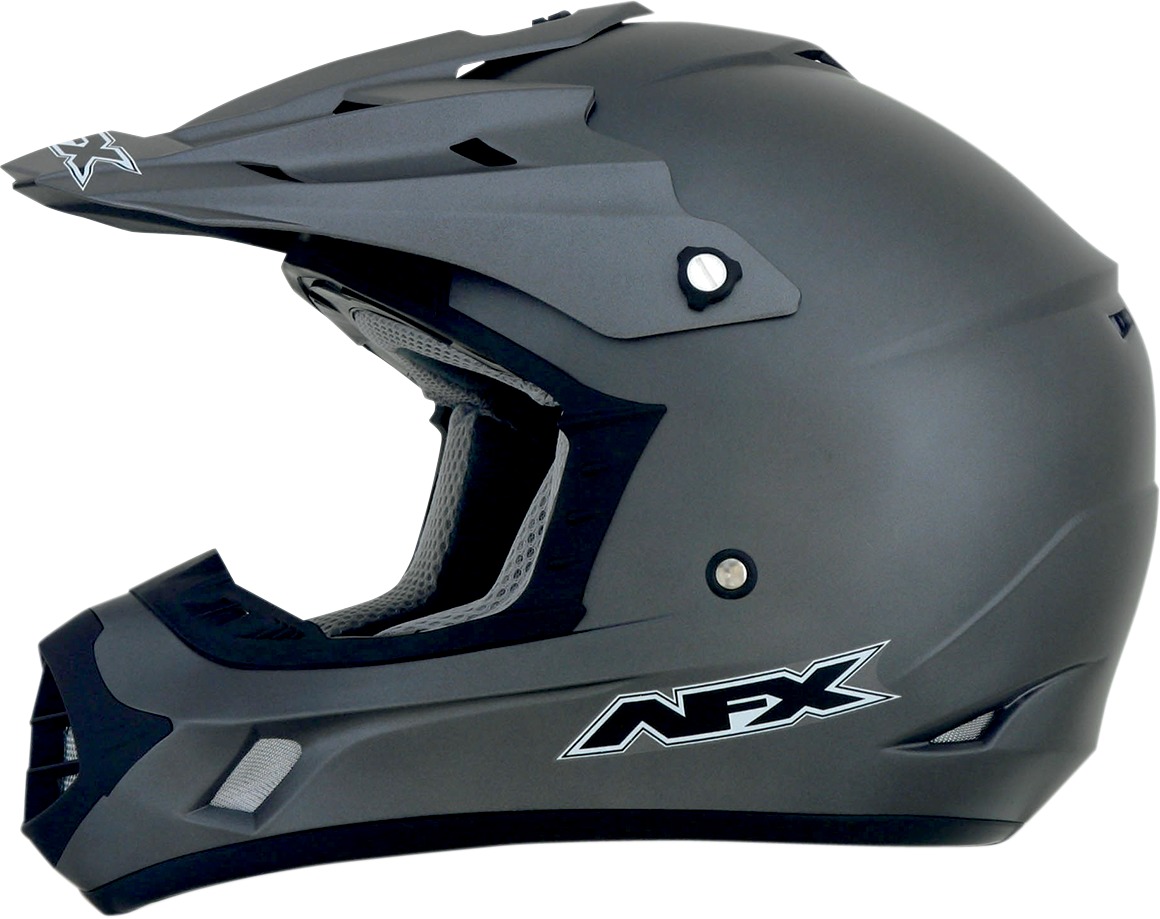 FX-17 Full Face Offroad Helmet Matte Gray 4X-Large - Click Image to Close