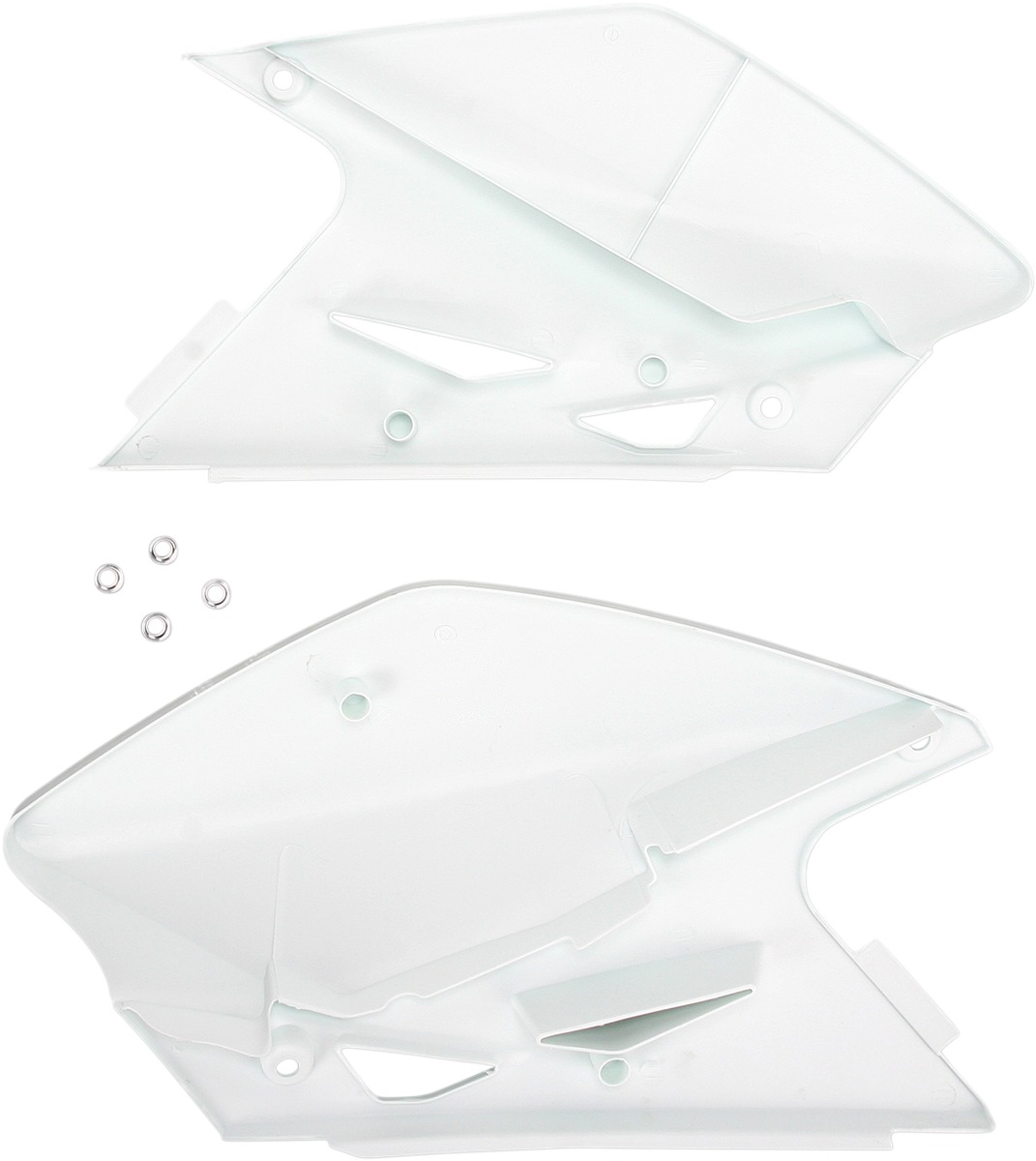 Side Panels - White - For 06-08 Kawasaki KX450F - Click Image to Close