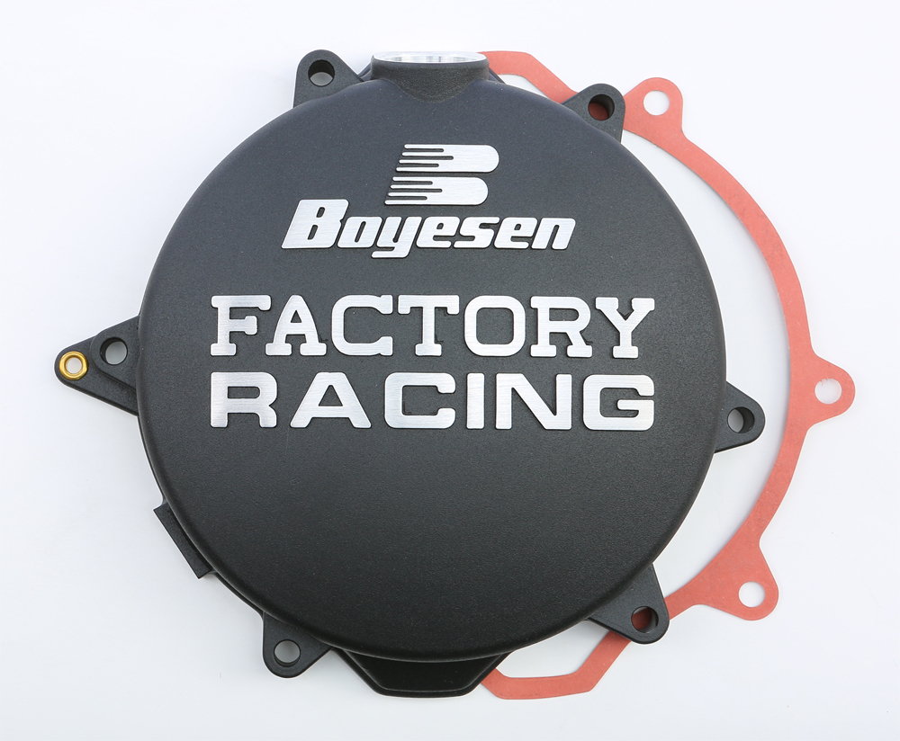 Factory Racing Clutch Cover - Black - For 05-13 Husaberg KTM 250 - Click Image to Close