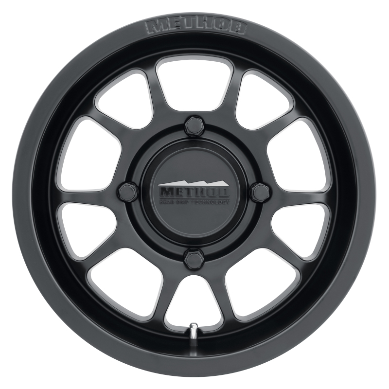 MR409 Bead Grip 15x7 / 4+3/13mm Offset / 4x136 / 106.25mm CB Matte Black Wheel - Click Image to Close