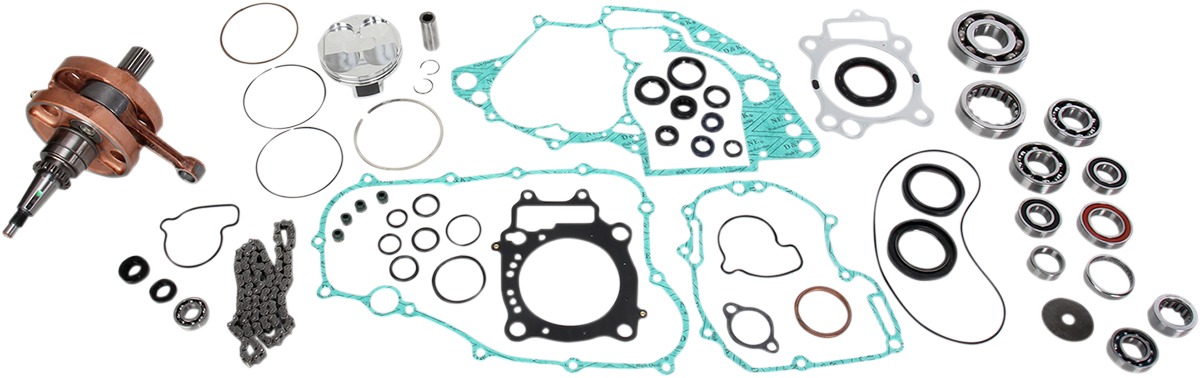 Engine Rebuild Kit w/ Crank, Piston Kit, Bearings, Gaskets & Seals - For 2004 CRF250R - Click Image to Close