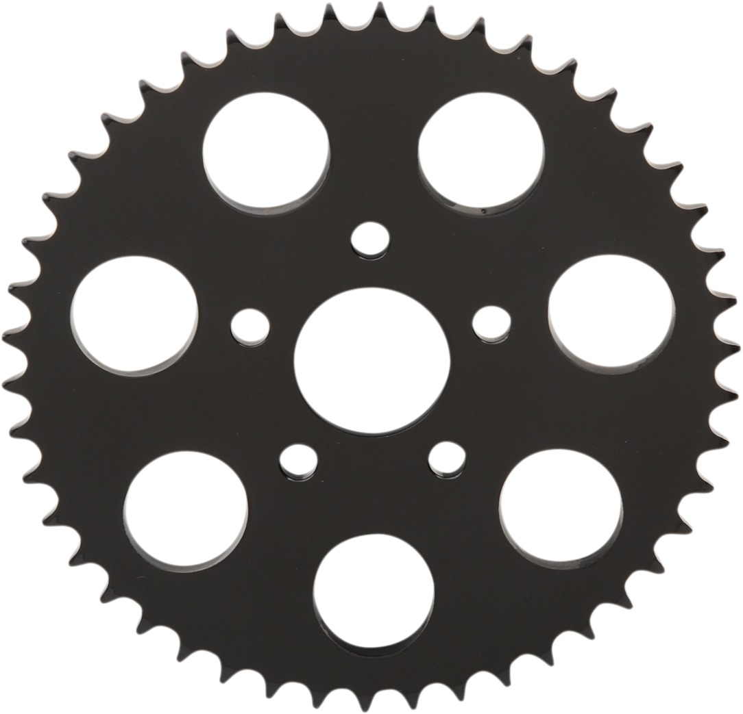 Carbon Steel 46T Drive Sprocket Gloss Black Offset 0.23" - Click Image to Close