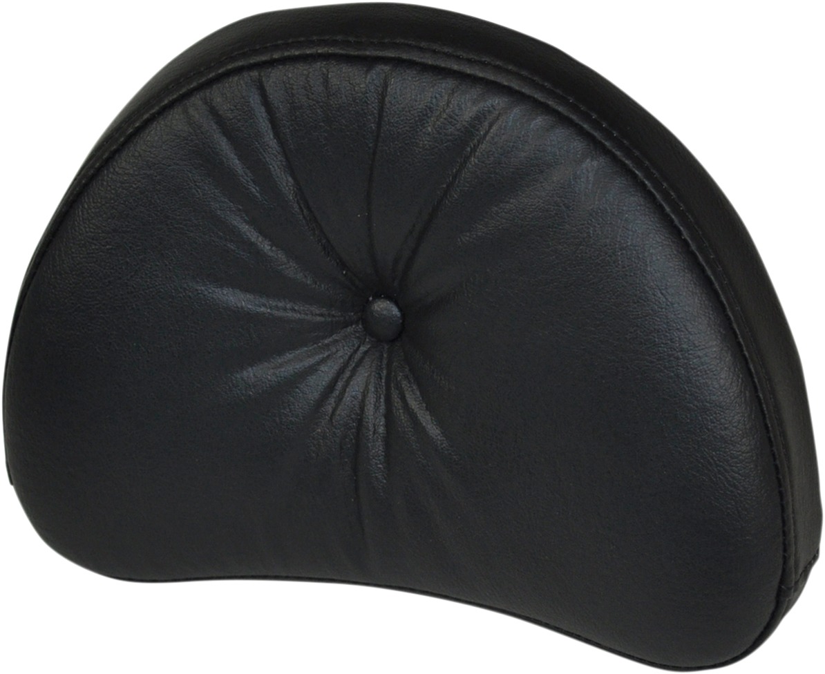 Explorer RS Half-Moon Pillow 8" Sissy Bar Pad - Black - For Harley - Click Image to Close