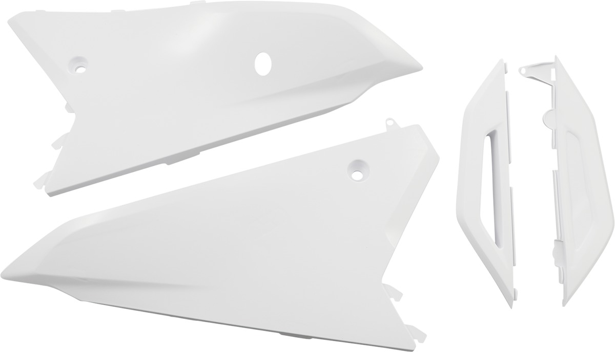 Side Number Plates for Honda - Side Panels Hon Wht - Click Image to Close