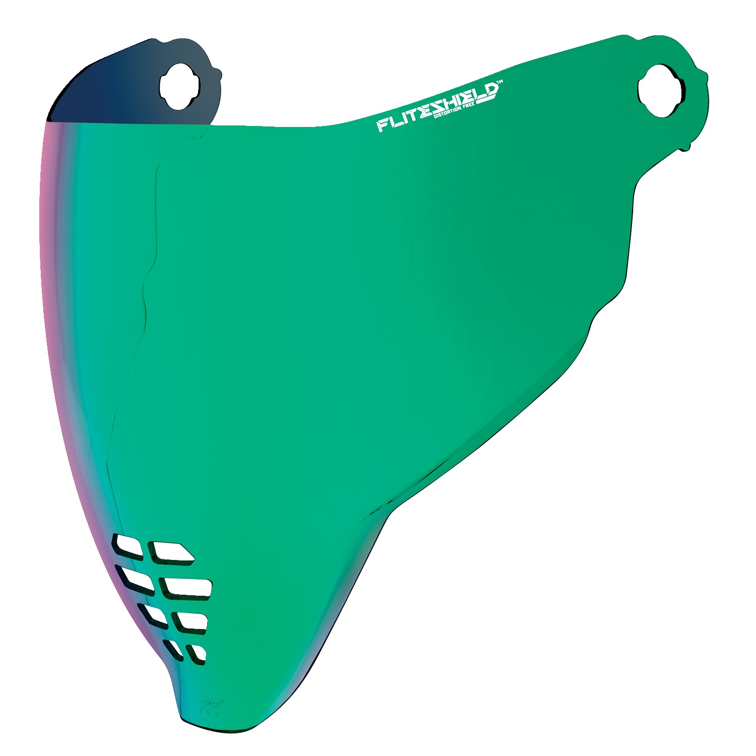 ICON FliteShield 22.06 Shield RST Green One Size - Replacement shield for Icon Airflite helmets - Click Image to Close