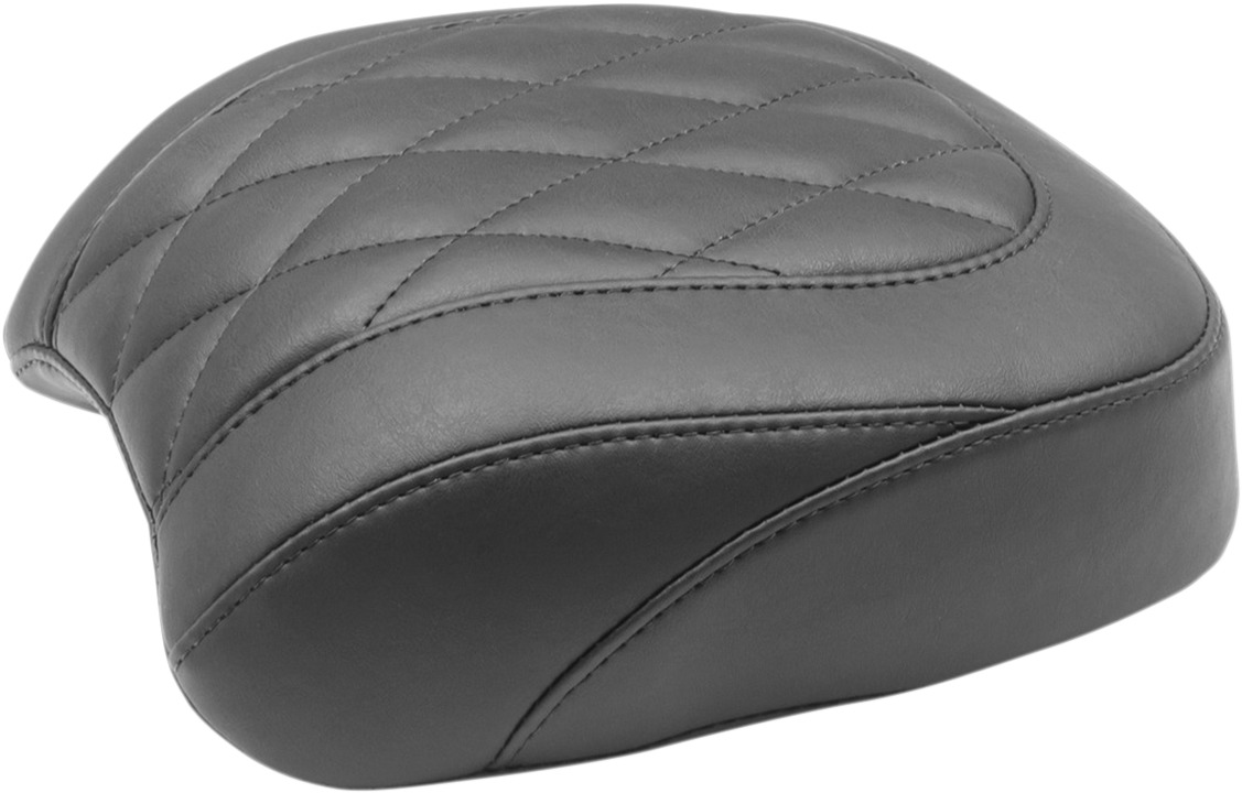 Tripper Diamond Synthetic Leather Wide Pillion Pad - For 18-19 HD FXFB - Click Image to Close