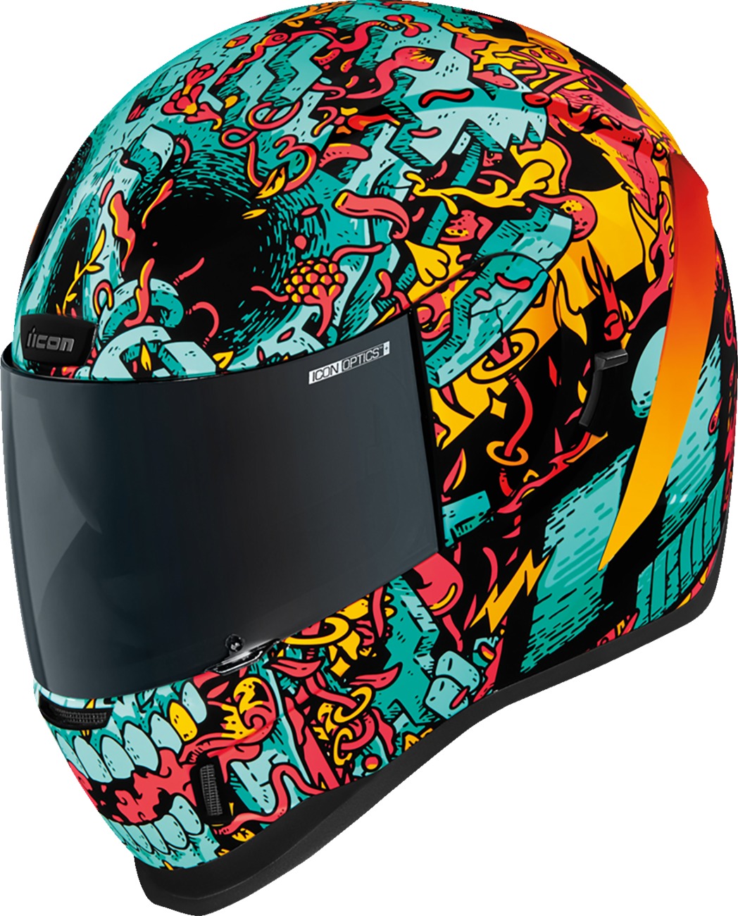 ICON Airform Munchies MIPS Helmet XL Blue - Full face helmet with MIPS technology - Click Image to Close