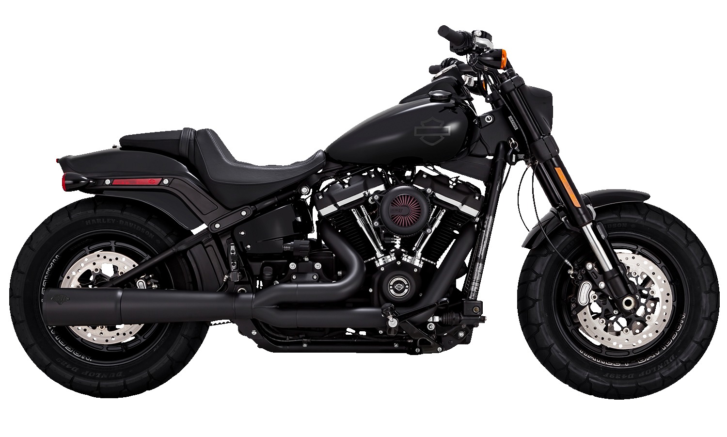 Vance & Hines HD Softail 18 -22 Pro Pipe Black PCX Full System Exhaust - Click Image to Close