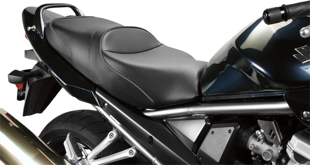 World Sport Performance Plain CarbonFX Vinyl 2-Up Seat - Bandit GSX650 - Click Image to Close