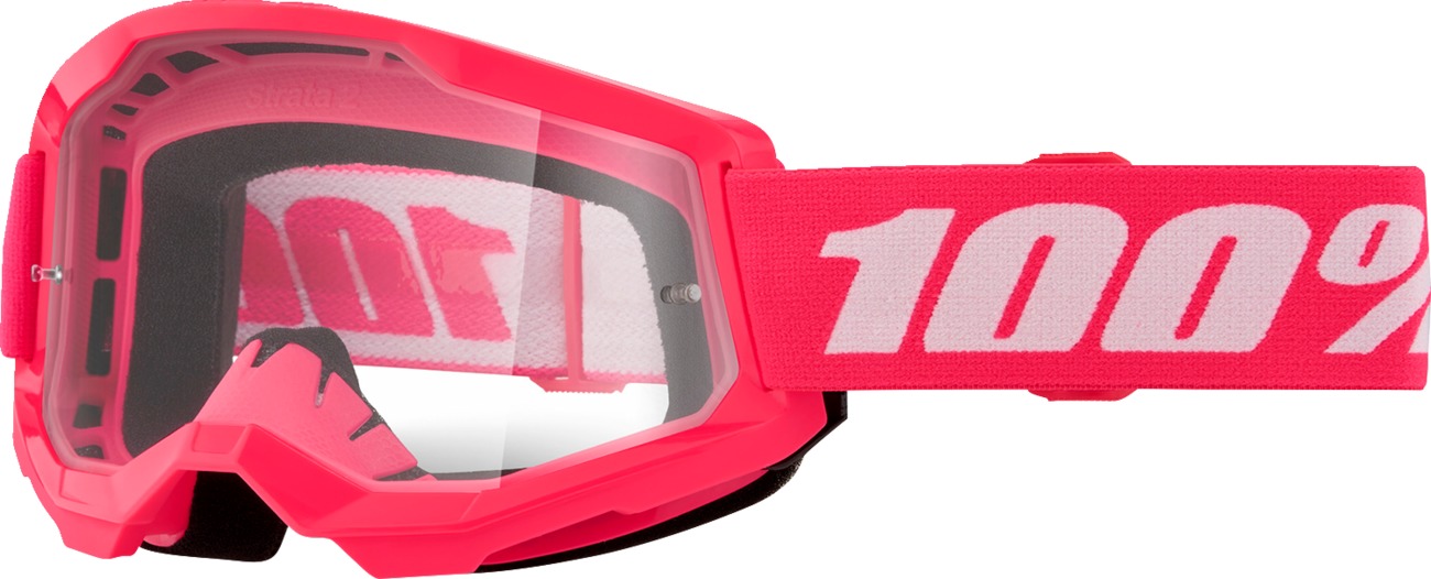 Strata 2 Pink Goggles - Clear Lens - Click Image to Close