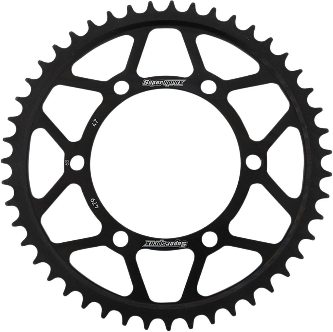 Steel 530 47T Rear Sprocket - Black - Click Image to Close