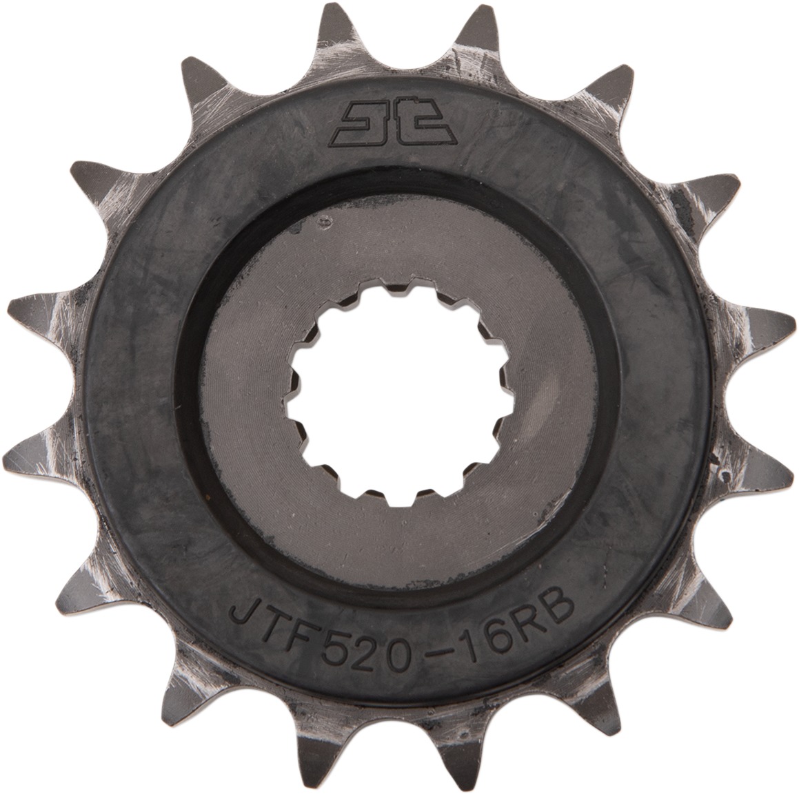 Front Steel Countershaft Sprocket w/ Rubber Damper - 16 Tooth 525 - Click Image to Close