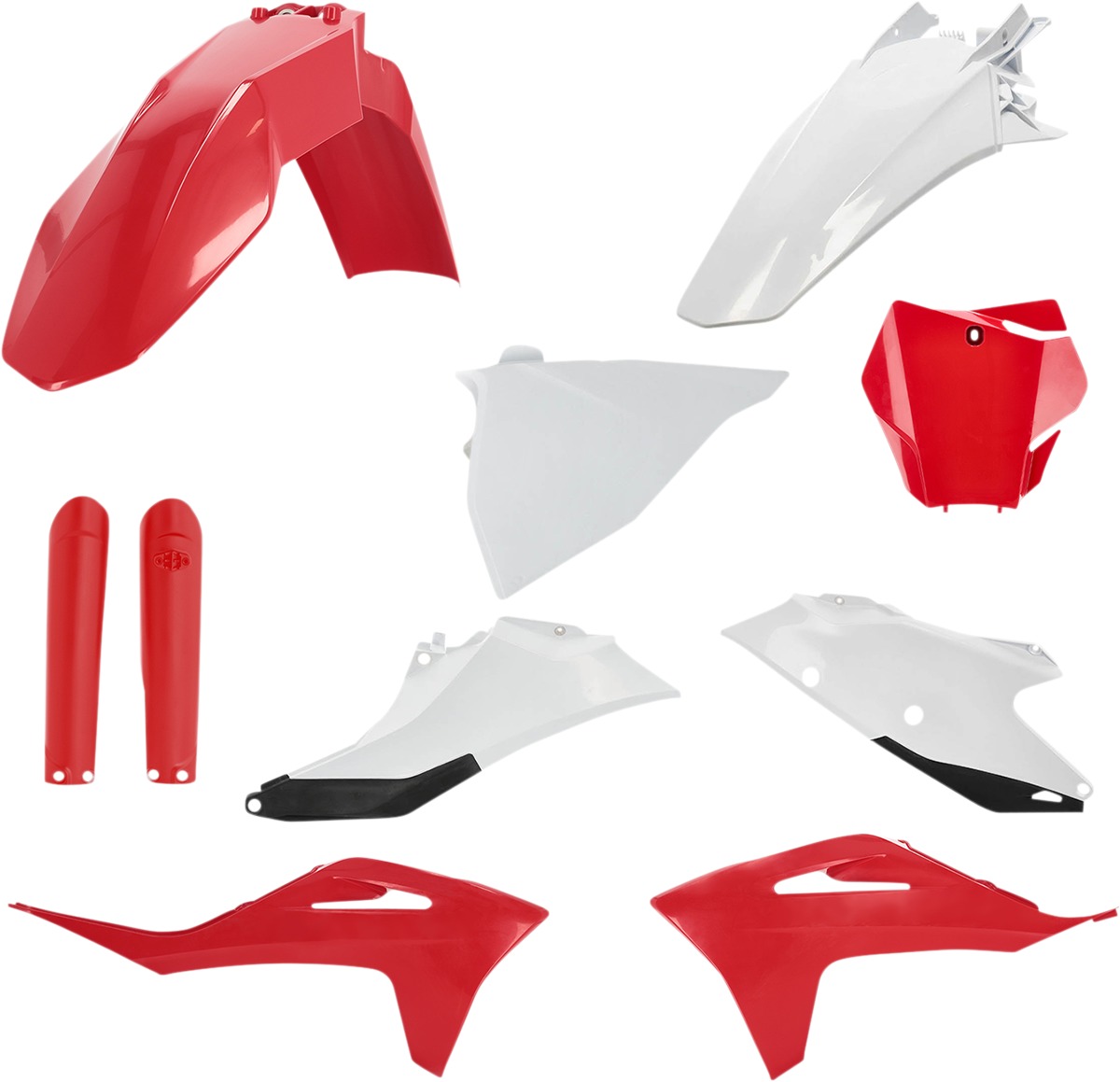 Full Plastic Kits for Gas Gas - Full Plastic Kit Red/Wht - Click Image to Close