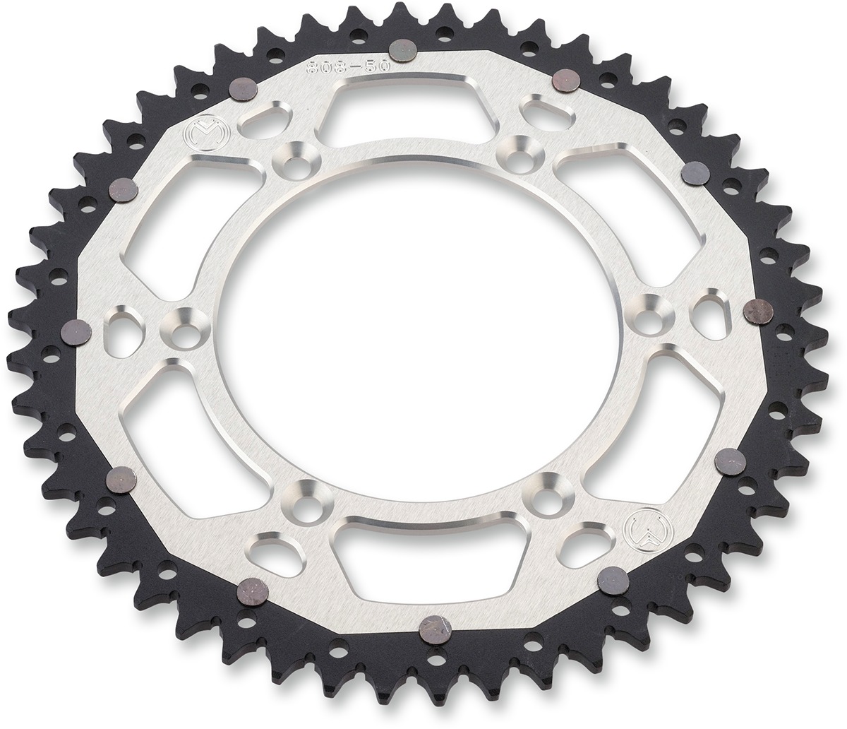 520 49T Silver Dual Metal Rear Sprocket - For Yamaha WR YZ IT TTR - Click Image to Close