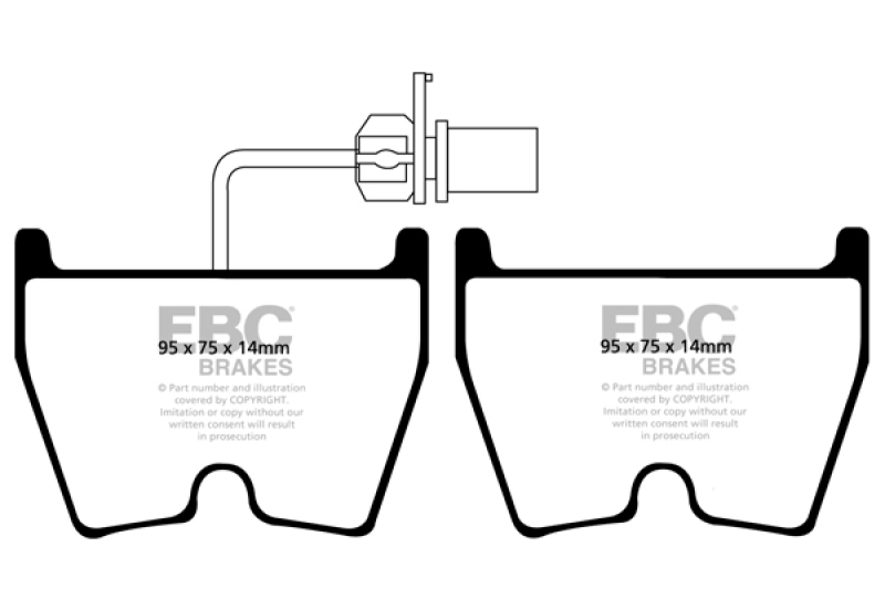 Bluestuff Front Brake Pads - For 06-09 Audi RS4 4.2 (Cast Iron Rotors) - Click Image to Close