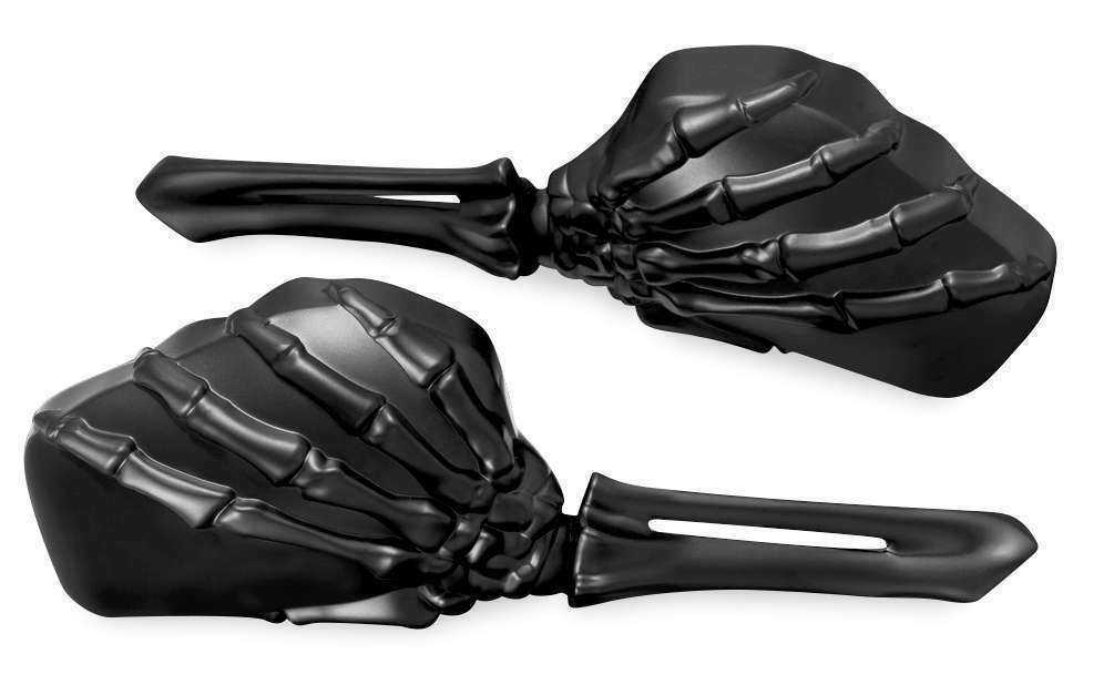 Skeleton Hand Mirrors Black/Black - Click Image to Close