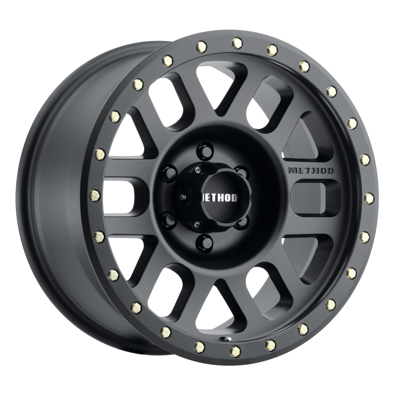 MR309 Grid 17x8.5 0mm Offset 6x135 94mm CB Matte Black Wheel - Click Image to Close