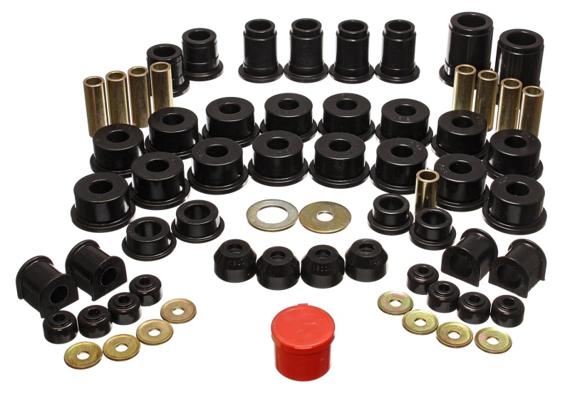 90-95 Toyota 4 Runner 2WD/4WD Black Hyper-Flex Master Bushing Set - Click Image to Close