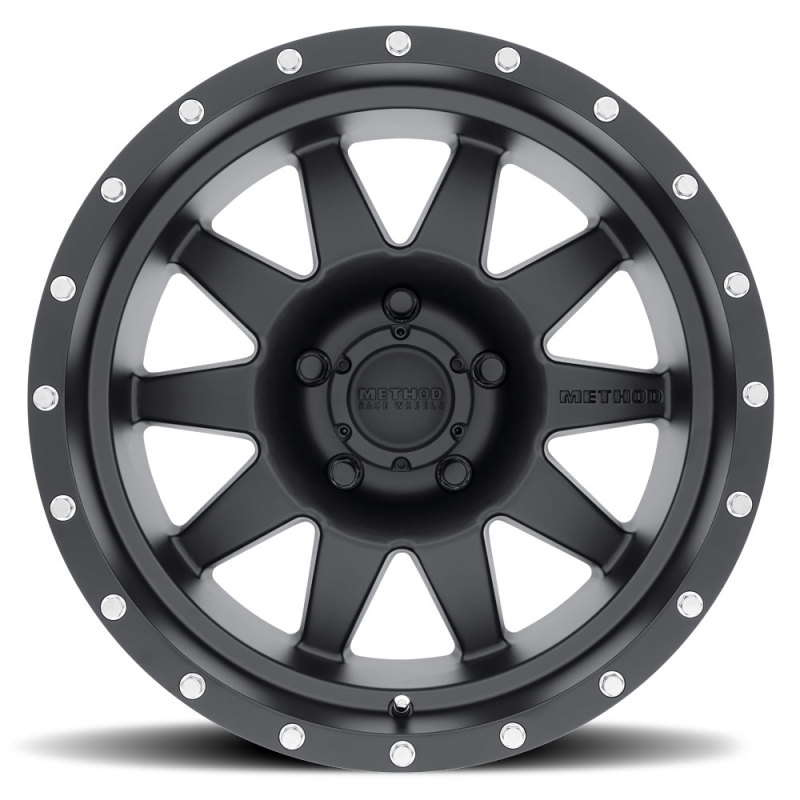 MR301 The Standard 15x7 -6mm Offset 5x4.5 83mm CB Matte Black Wheel - Click Image to Close