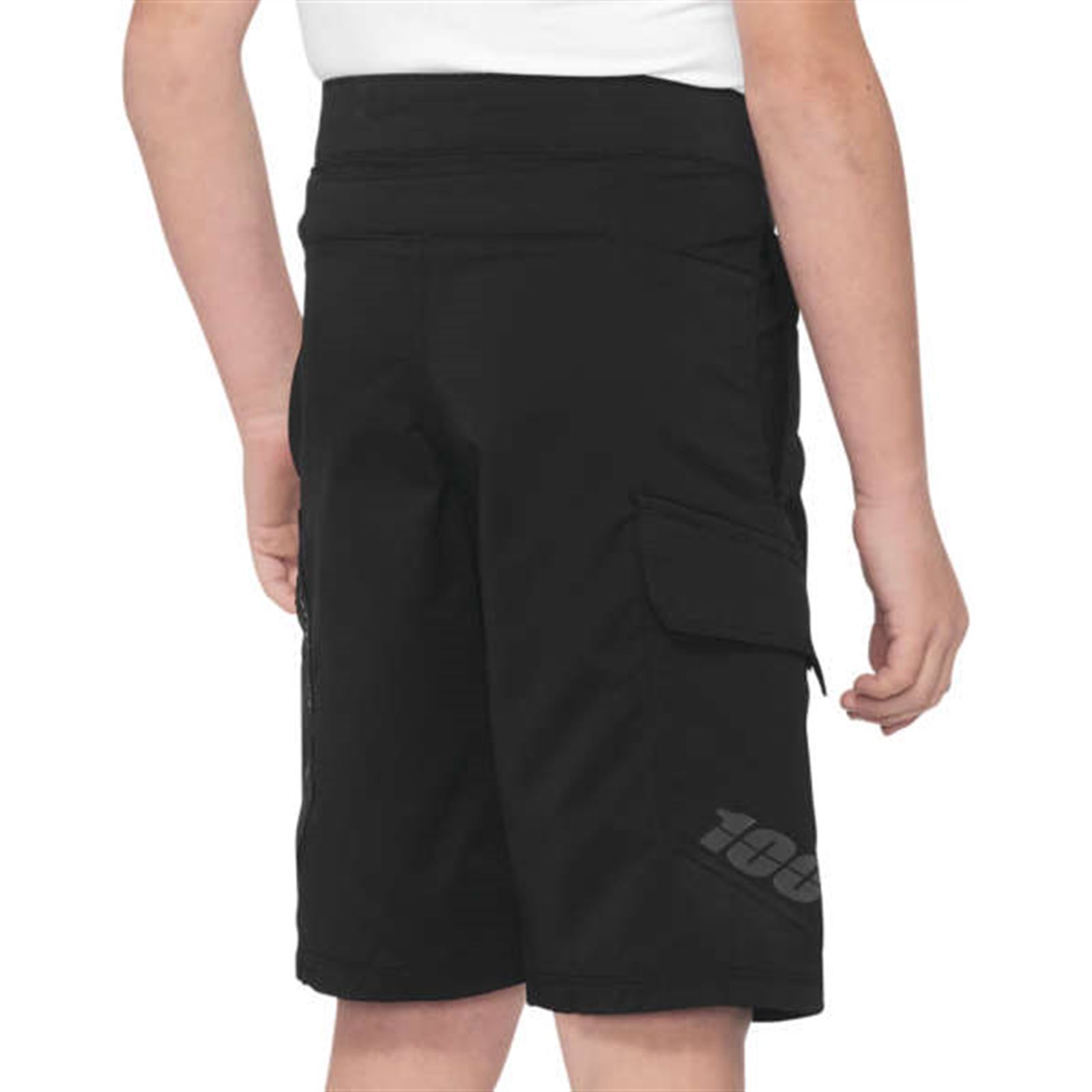 100% Ridecamp Shorts Blk Y22 - Click Image to Close