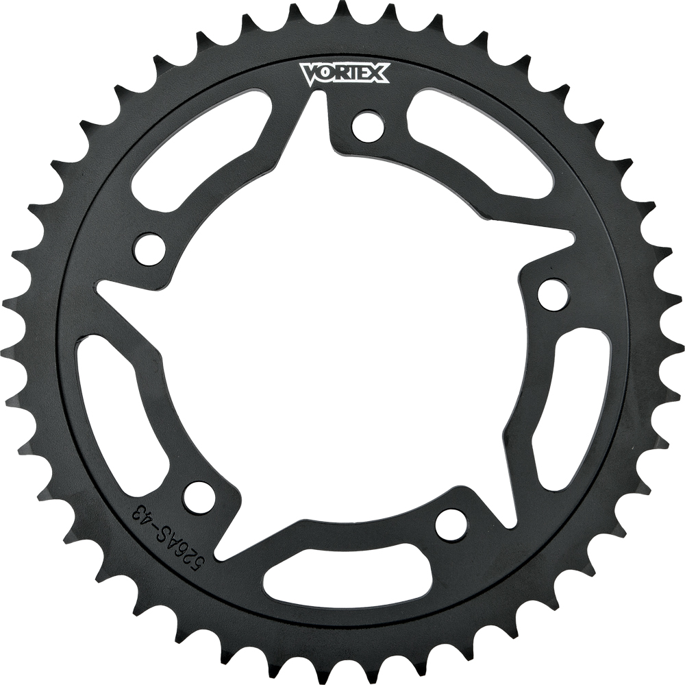 Steel Rear Sprocket 43T Black 520 - For 13-14 Honda CBR500R - Click Image to Close