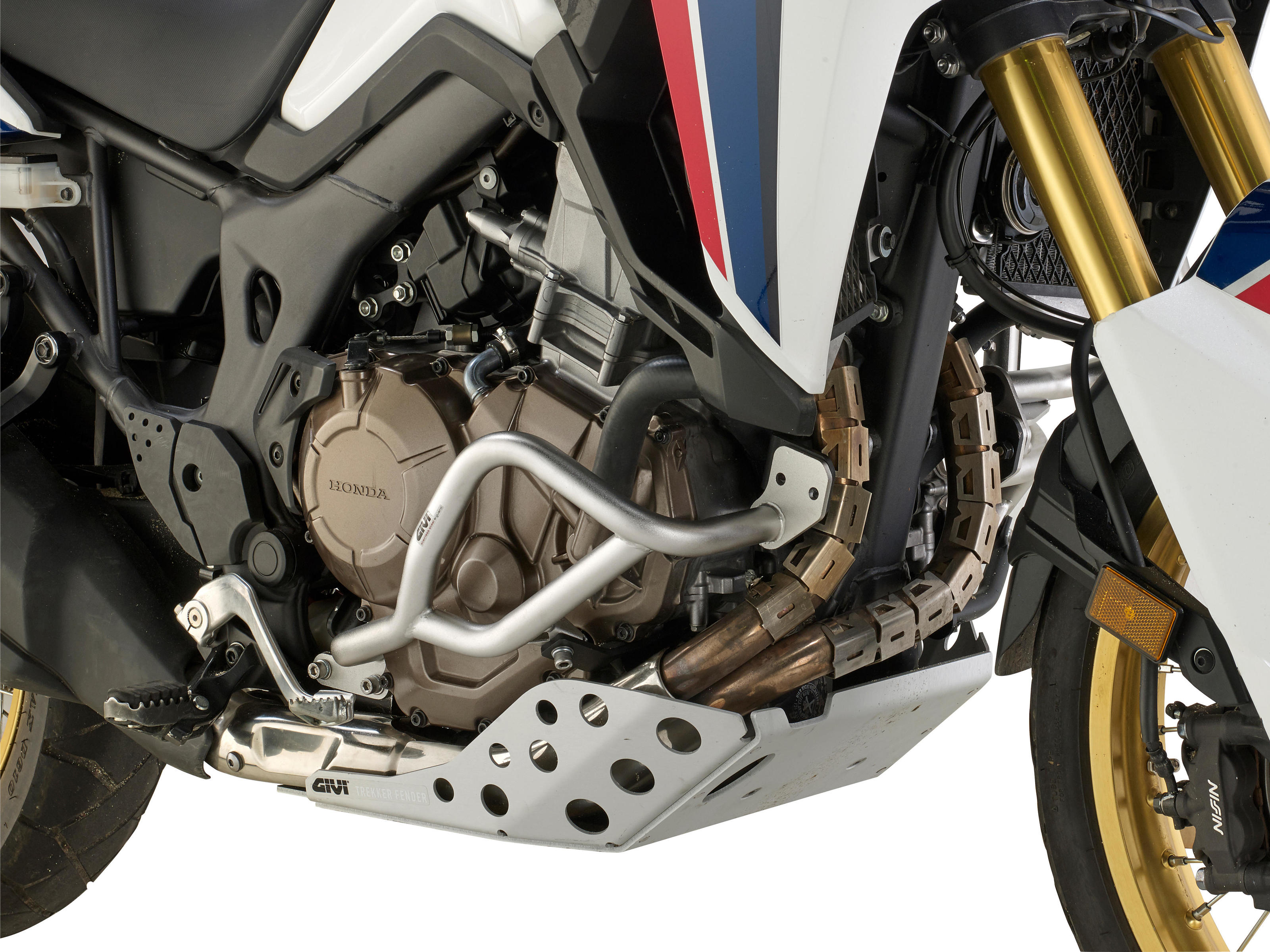 Stainless Steel Lower Engine Guard - For 16-19 Honda CRF1000L Africa Twin - Click Image to Close