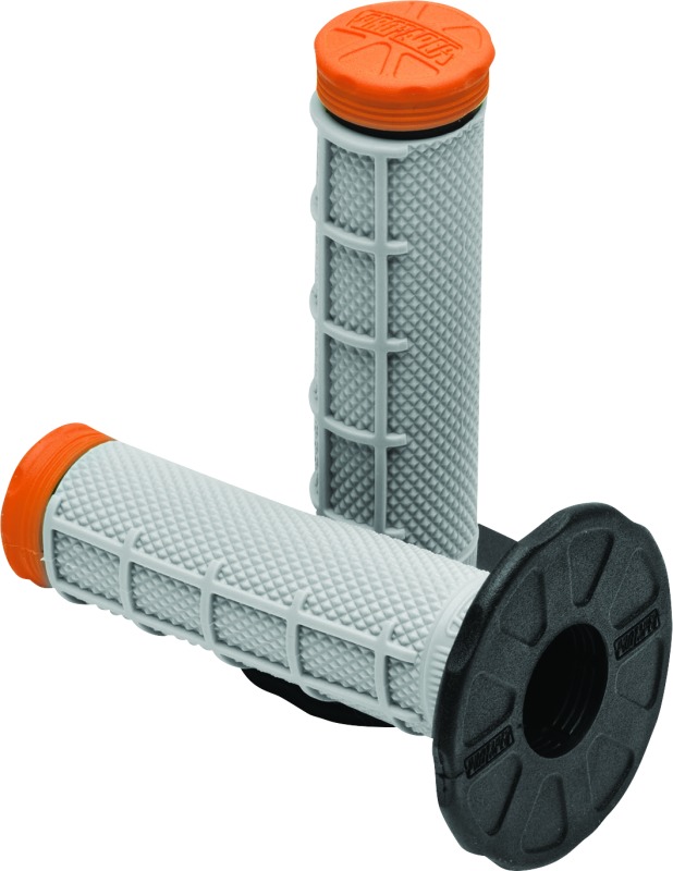 Tri Density MX 1/2 Waffle Grips - Orange - Click Image to Close