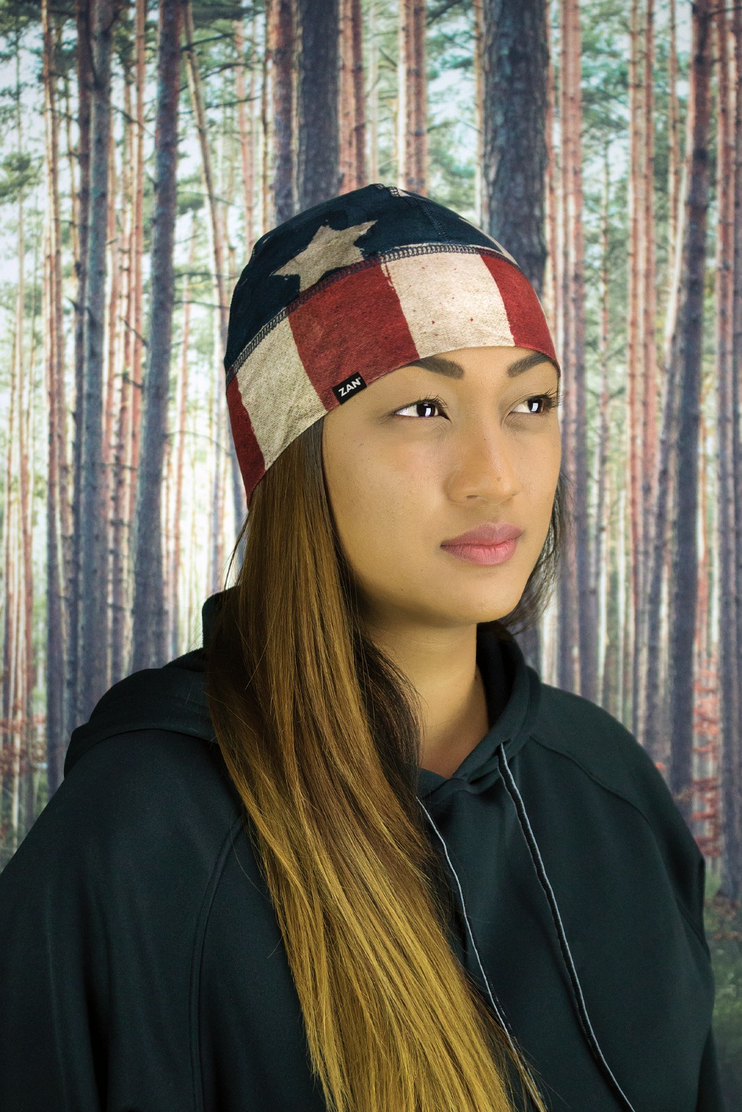 SportFlexT Beanie/Helmet Liner - Beanie Sptflx Patriot - Click Image to Close