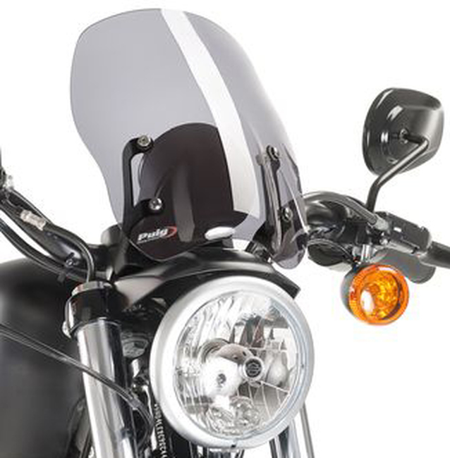 NNG Windshield Smoke - For Harley Davidson Sporster - Click Image to Close