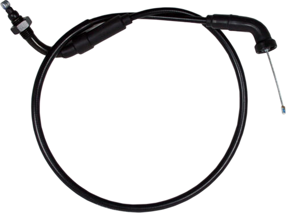 Black Vinyl Throttle Cable - Honda CRF50F XR50R Z50R - Click Image to Close